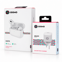 DOMO Bundle - GUSTO Wireless Air Buds + BRUNO GAN 20W Charger