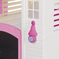 Dolu Garden Playhouse with Fence – Pink | Girls Outdoor Play House