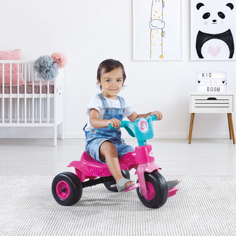 Dolu Unicorn Trike – 3-Wheel Girls Bike with Basket & Horn