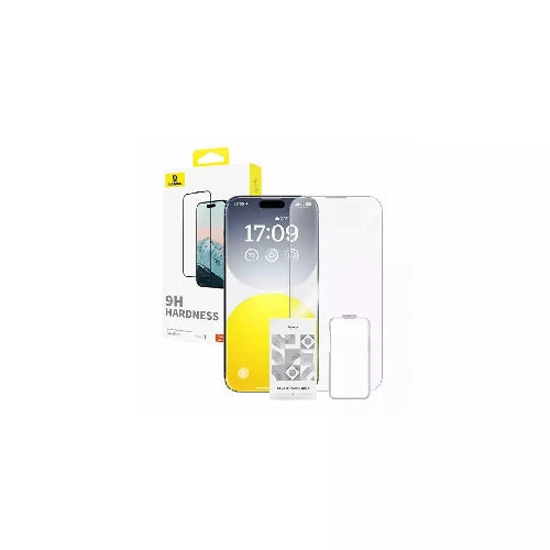 Baseus Glass Screen Protector for iPhone 15 and iPhone 16 Clear Baseus Glass Screen Protector for iPhone 15 and iPhone 16 Clear