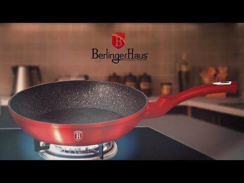 Berlinger Haus Frypan 28cm – Elegant Burgundy Design