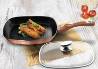 Berlinger Haus 28cm Grill Pan with Lid – Rose Gold
