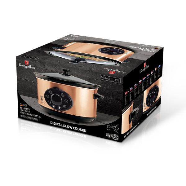 Berlinger Haus Slow Cooker – Elegant Rose Gold