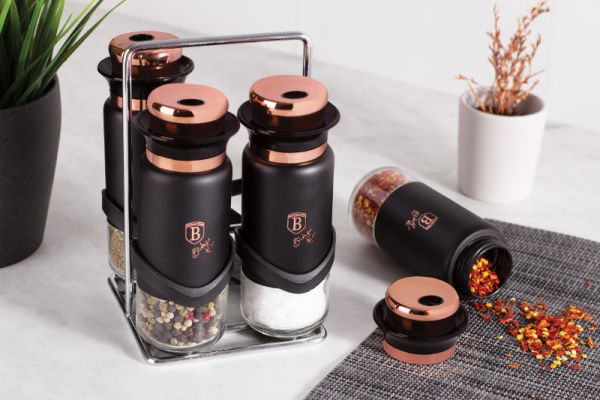 Berlinger Haus 5-Piece Spice Set – Black Rose Berlinger Haus 5-Piece Spice Set – Black Rose
