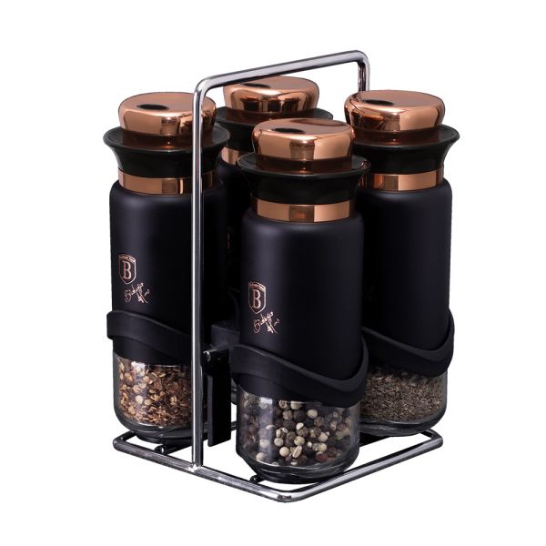 Berlinger Haus 5-Piece Spice Set – Black Rose Berlinger Haus 5-Piece Spice Set – Black Rose