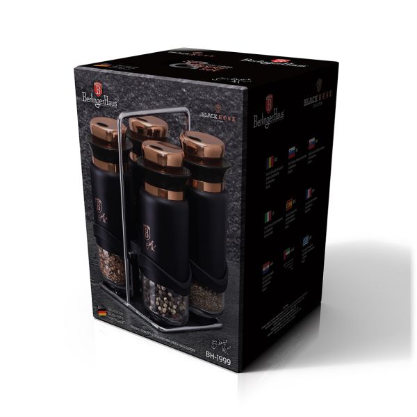 Berlinger Haus 5-Piece Spice Set – Black Rose Berlinger Haus 5-Piece Spice Set – Black Rose
