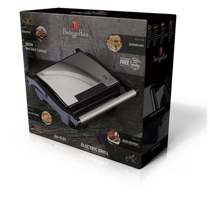 Berlinger Haus Electric Grill - Stainless Steel