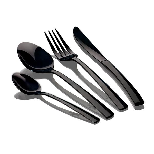 Berlinger Haus 24-Piece Cutlery Set – Elegant Black