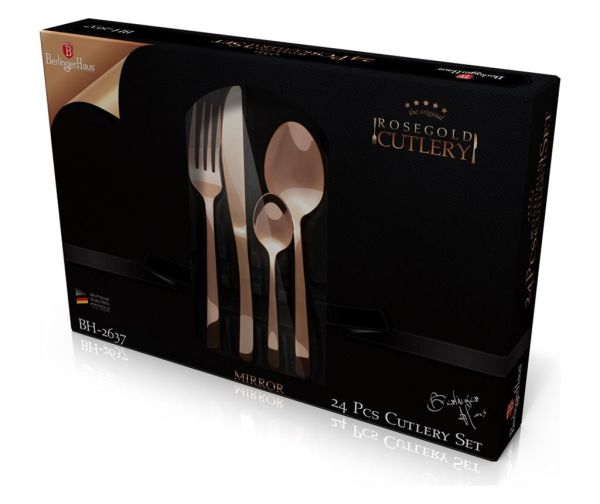 Berlinger Haus 24-Piece Cutlery Set - Rose Gold