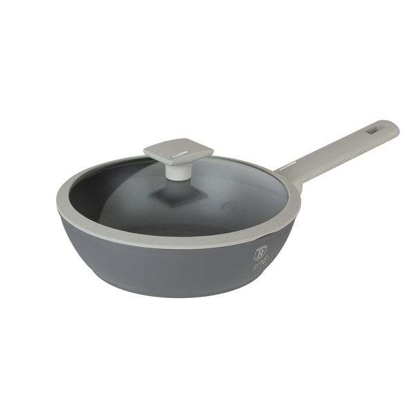 Berlinger Haus 24cm Deep Frypan with Lid – Aspen Grey Berlinger Haus 24cm Deep Frypan with Lid – Aspen Grey