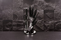 Berlinger Haus 8-Piece Knife Set – Black Silver