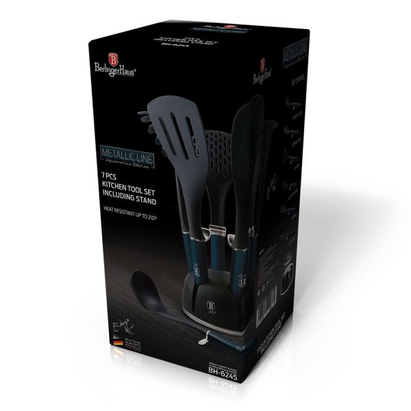 Berlinger Haus 7-Piece Kitchen Utensil Set – Aquamarine