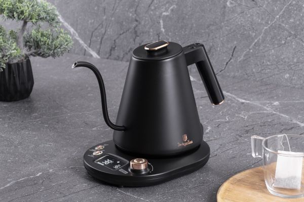 Berlinger Haus 1L Electric Kettle with Base - Black Rose