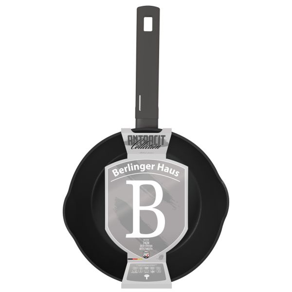 Berlinger Haus 24cm Deep Frying Pan – Anthracite