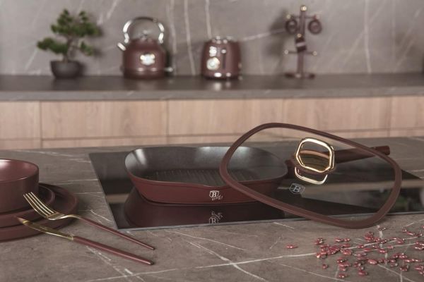Berlinger Haus Leonardo 28cm Grill Pan with Lid