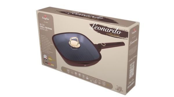 Berlinger Haus Leonardo 28cm Grill Pan with Lid