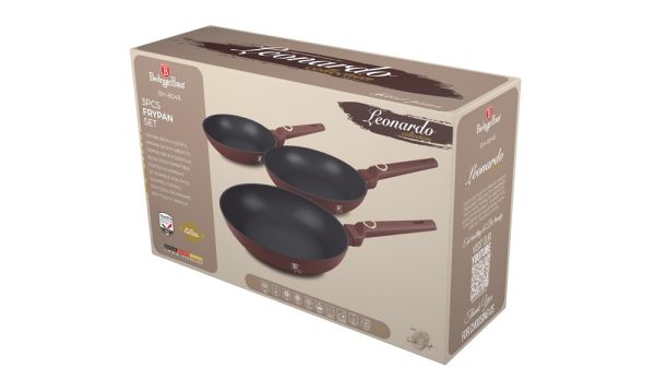 Berlinger Haus Leonardo 3-Piece Frying Pan Set