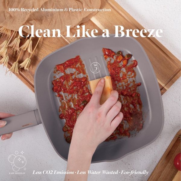 Berlinger Haus 28cm Grill Pan with Lid – Premium Cooking
