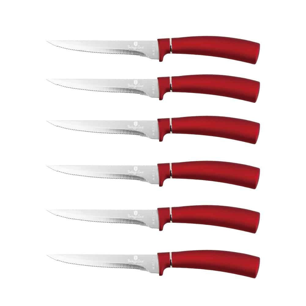 Berlinger Haus 6-Piece Steak Knife Set – Maroon