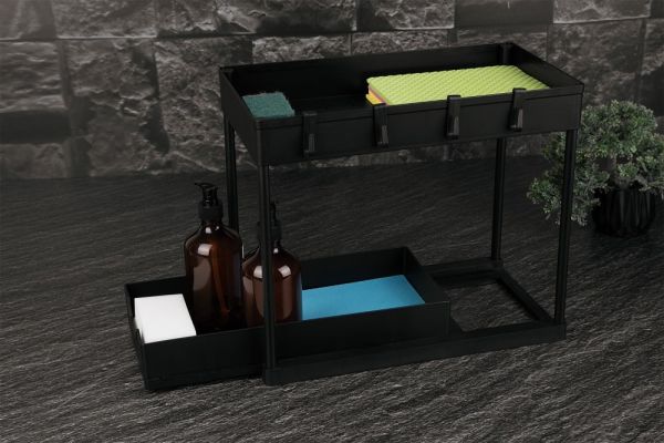 Berlinger Haus 2-Tier Kitchen Organizer - Matte Black Berlinger Haus 2-Tier Kitchen Organizer - Matte Black