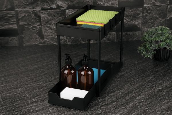 Berlinger Haus 2-Tier Kitchen Organizer - Matte Black Berlinger Haus 2-Tier Kitchen Organizer - Matte Black