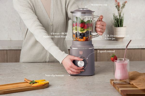 Berlinger Haus 1.5L Glass Blender – Powerful & Practical
