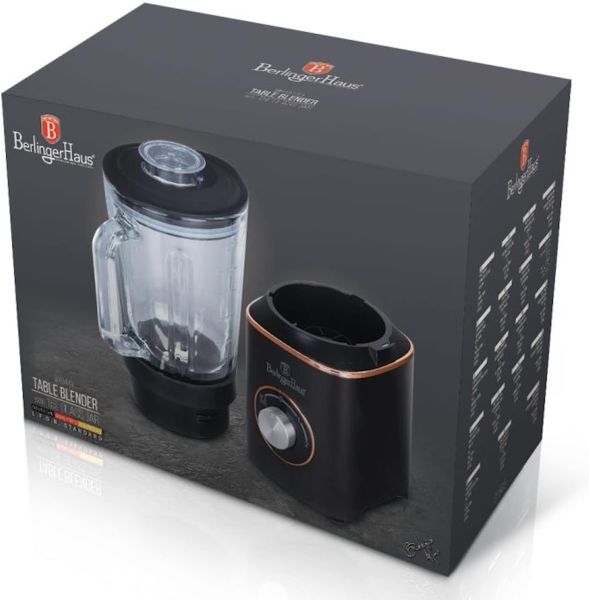 Berlinger Haus 1.5L Electric Blender – Black-Rose