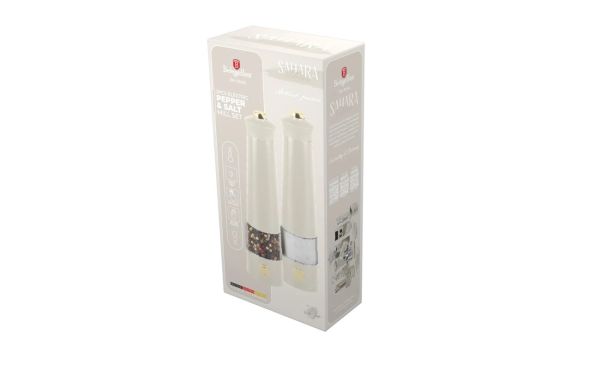 Berlinger Haus Sahara 2-Piece Electric Salt & Pepper Grinder Set | Stylish & Practical