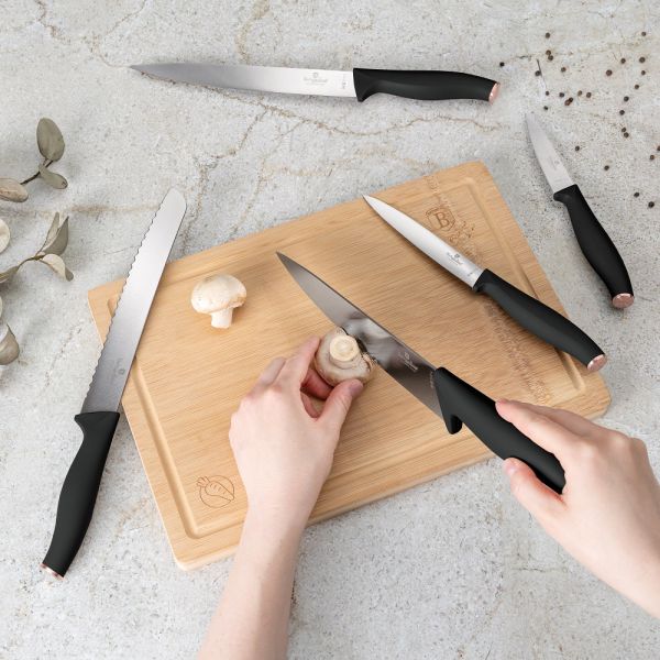 Berlinger Haus 6-Piece Knife & Cutting Board Set – Rose Gold