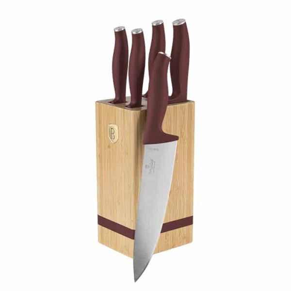 Berlinger Haus Leonardo Knife Set – 6-Piece with Stand