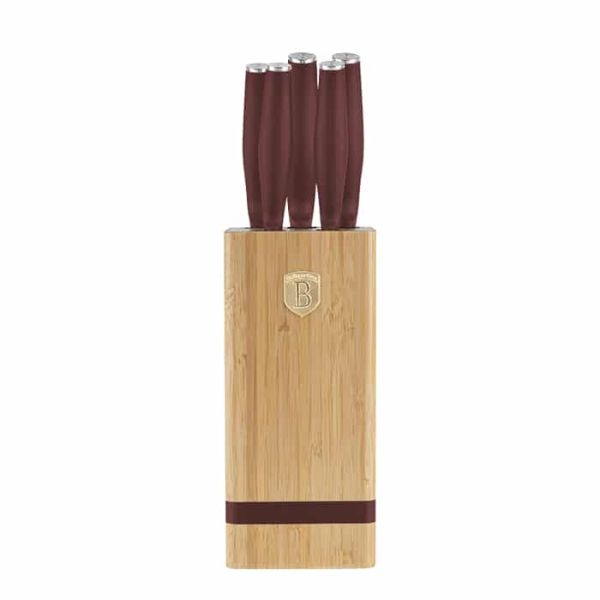 Berlinger Haus Leonardo Knife Set – 6-Piece with Stand