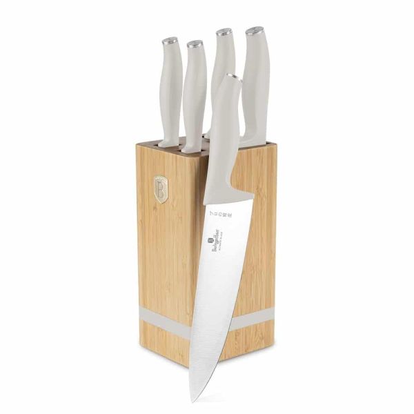 Berlinger Haus Knife Set 6pcs with Stand – Sahara Collection
