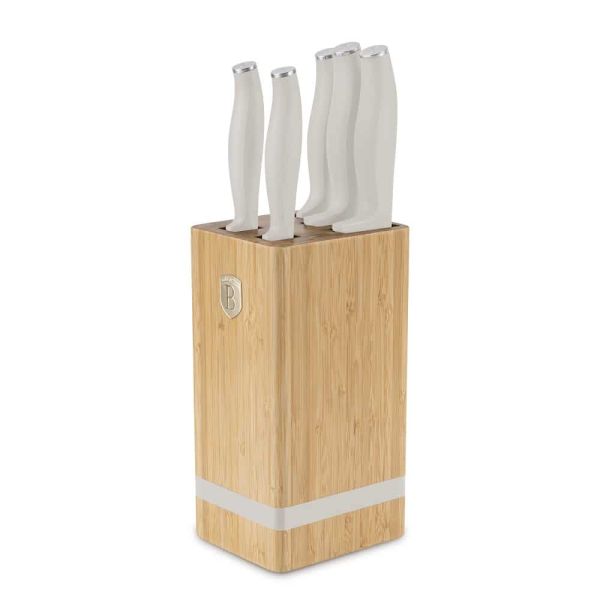 Berlinger Haus Knife Set 6pcs with Stand – Sahara Collection