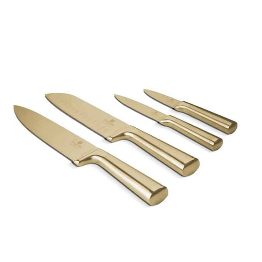 Berlinger Haus Knife Set 4pcs – Leonardo Gold Collection
