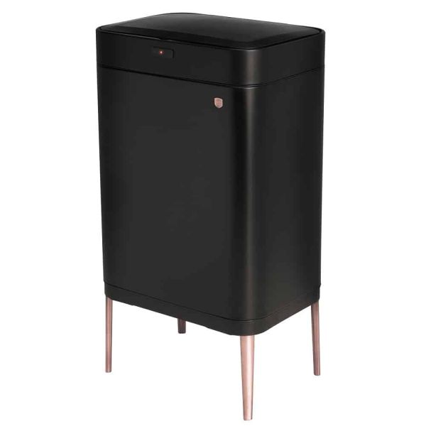 Berlinger Haus 60L Motion Sensor Trash Bin - Black-Rose Berlinger Haus 60L Motion Sensor Trash Bin - Black-Rose