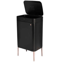Berlinger Haus 60L Motion Sensor Trash Bin - Black-Rose