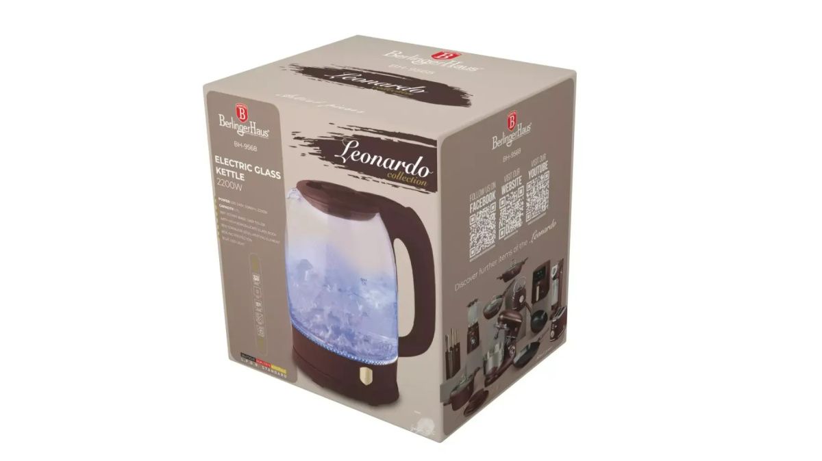 Berlinger Haus Leonardo Glass Kettle 1.7L – Elegant Power