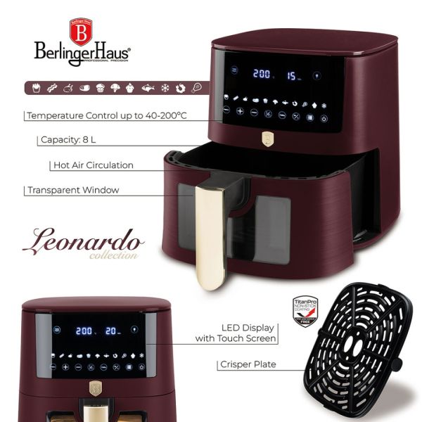 Berlinger Haus Leonardo 8L Air Fryer