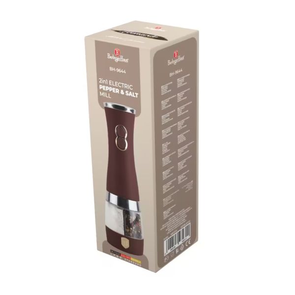 Berlinger Haus Leonardo 2-in-1 Electric Salt & Pepper Grinder