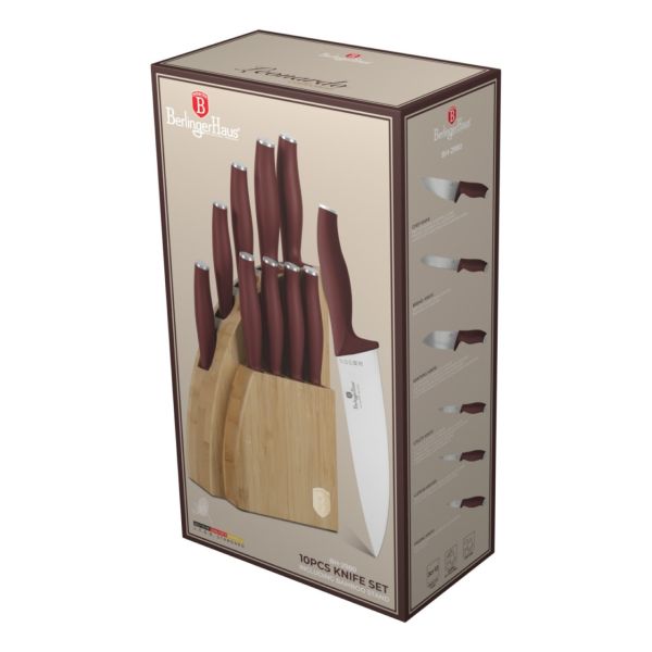Berlinger Haus 10-Piece Knife Set with Stand - Leonardo