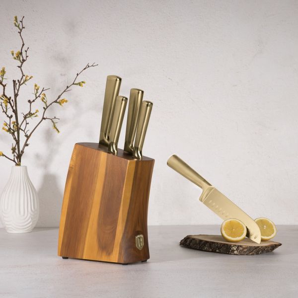 Berlinger Haus Leonardo 6-Piece Knife Set with Stand
