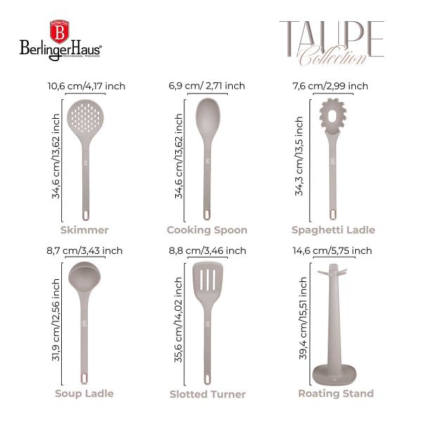 Berlinger Haus 6-Piece Kitchen Utensils Set with Stand - Top