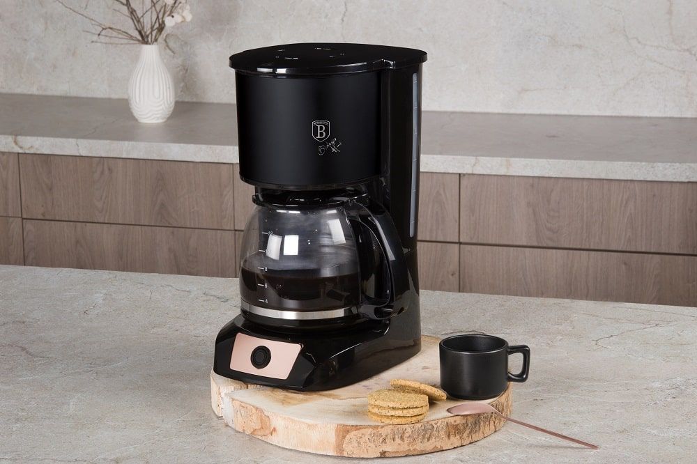 Berlinger Haus 1.5L Electric Coffee Maker – Black-Rose