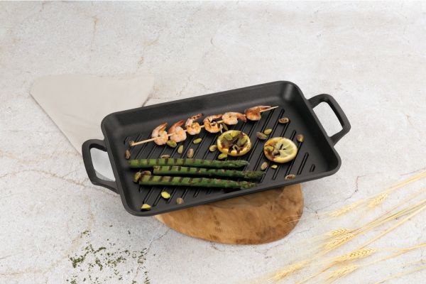 Berlinger Haus 33×22cm Cast Iron Grill Pan – Strong Mold