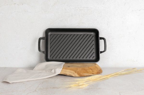 Berlinger Haus 33×22cm Cast Iron Grill Pan – Strong Mold