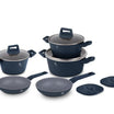 Berlinger Haus 10-Piece Cookware Set - Ashen Blue