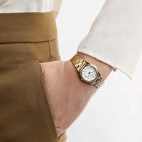 LTP-V002G-7B2 - CASIO Women's White Dial Gold Plated