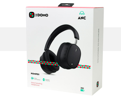 DOMO POMPEII ANC Noise-Cancelling Headphones - Black