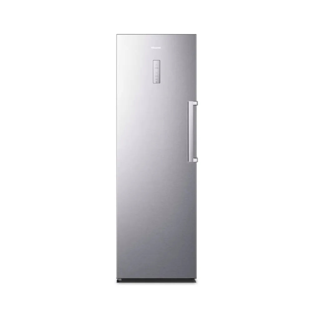 Hisense FV356N4ASU Upright Freezer 356L 7 Drawers Silver - Front View No Frost A+