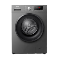 Hisense WFQP7012JT/P Front Load Washing Machine 7KG 1200RPM Titanium A+++ Steam - Front View